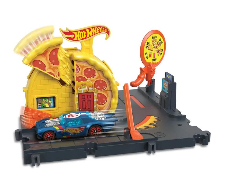 Hot Wheels City Speedy Pizza Pick-Up Track Set HKX44/HMD53 - Image 2