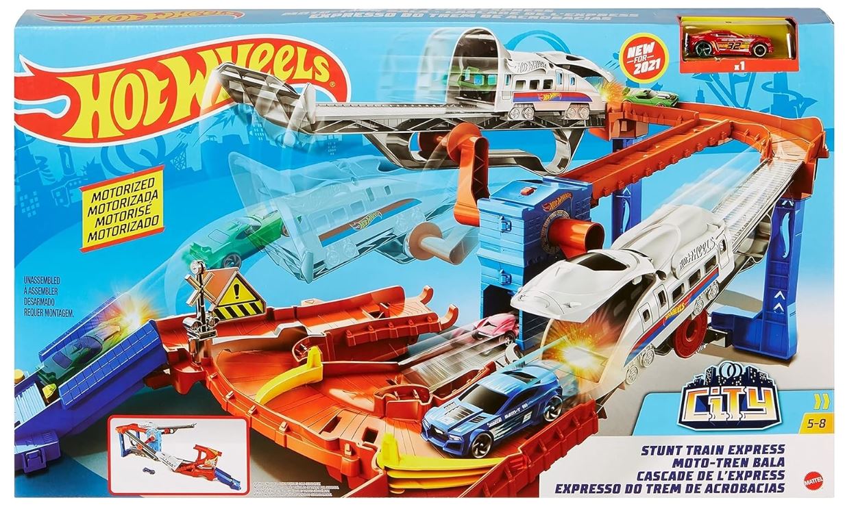 Hot Wheels City Stunt Train Express GRW38 - Image 7