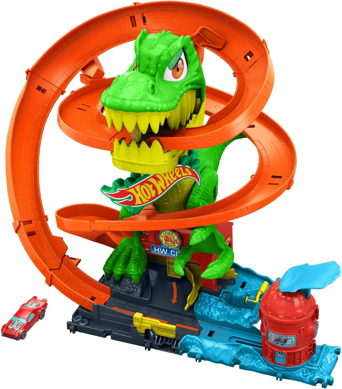 Hot Wheels City T-Rex vs Blaze Battle JBM73 - Image 4