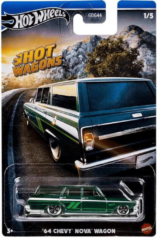 Hot Wheels Hot Wagon 64 Chevy Nova Wagon - Image 3