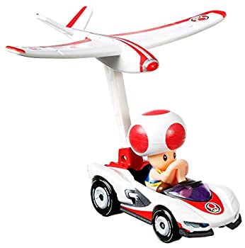 Hot Wheels Mario Kart Die Cast Glider Toad GVD34/GVD30