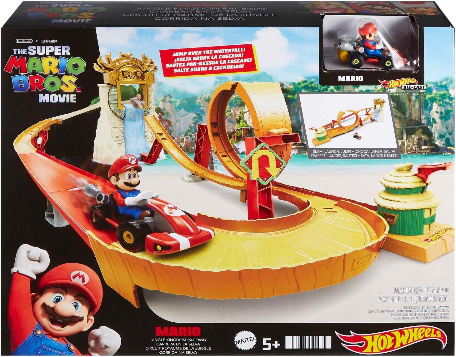 Hot Wheels Mario Kart Kong Island Track Playset HMK49 - Image 3