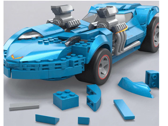 Hot Wheels Mega Construx Construction Set - Twin Mill HKV07 - Image 2