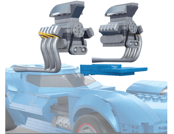 Hot Wheels Mega Construx Construction Set - Twin Mill HKV07 - Image 3