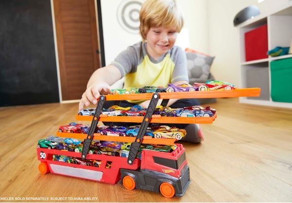 Hot Wheels Mega Hauler Vehicle 6 Expandable Levels GHR48 - Image 3