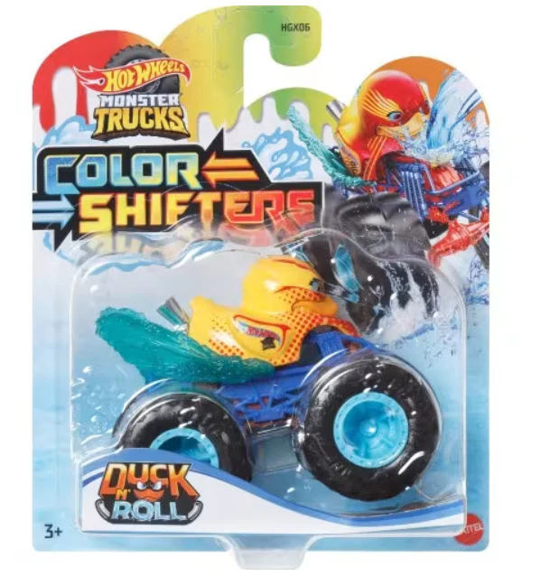 Hot Wheels Monster Truck Color Shifters Duck N Roll Vehicle HVH84/JDV92