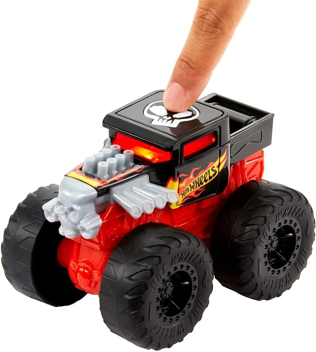 Hot Wheels Monster Truck Lights & Sounds Bone Shaker HDX60 - Image 2
