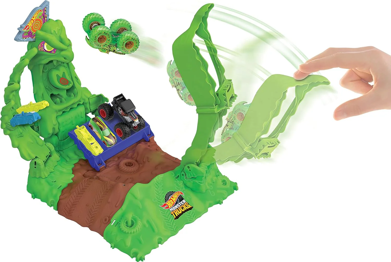 Hot Wheels Monster Trucks Arena Gunkster Ooze Battle HPN72 - Image 3