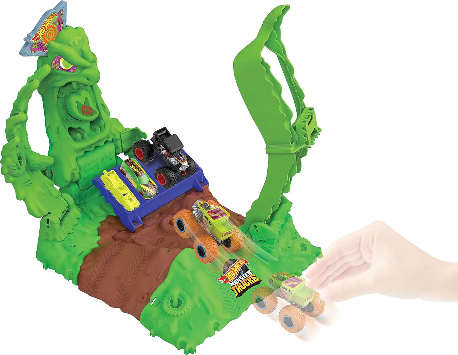 Hot Wheels Monster Trucks Arena Gunkster Ooze Battle HPN72 - Image 4