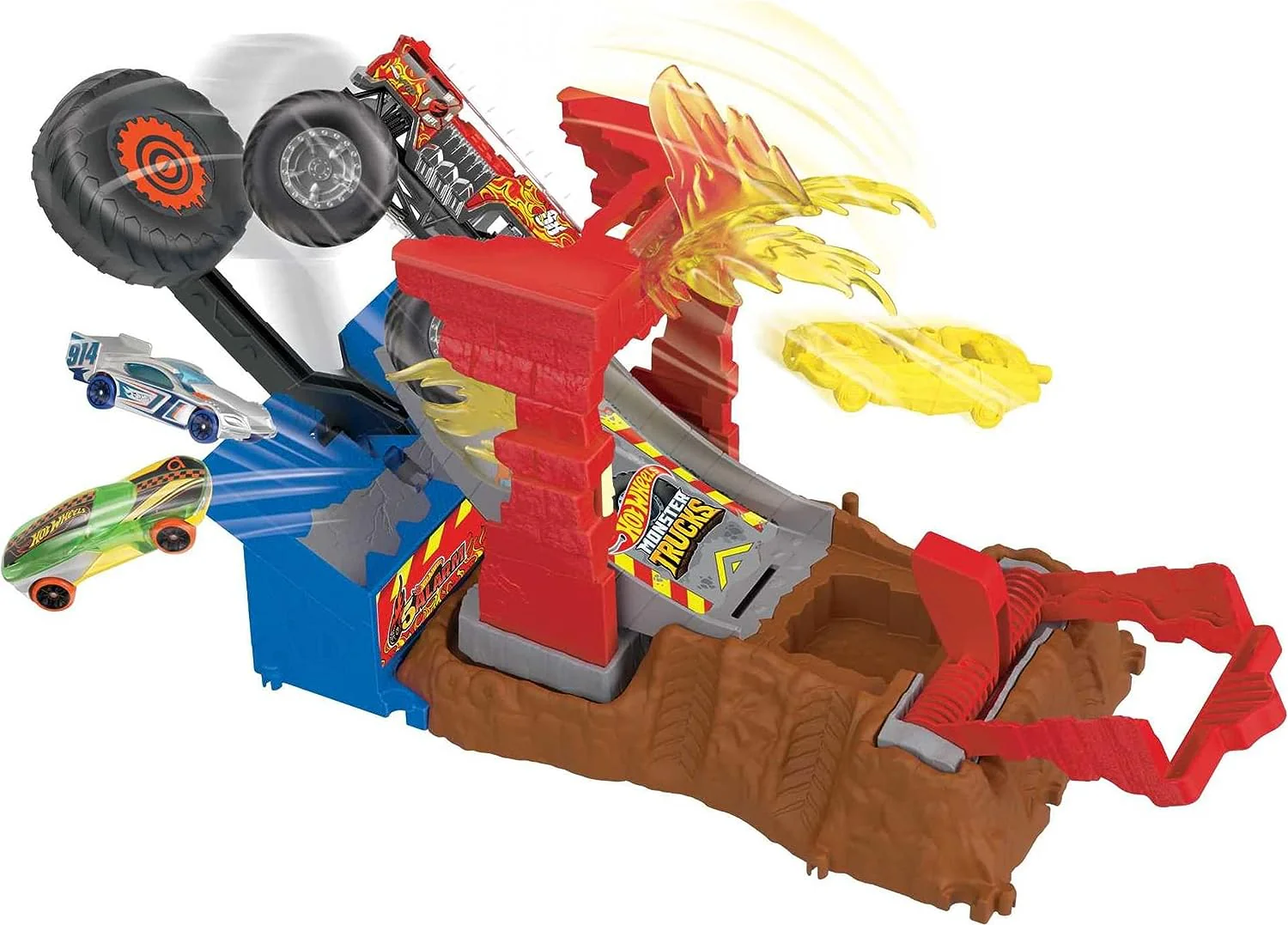 Hot Wheels Monster Trucks Arena Smashers - Fire Crash Challenge HNB90/HNB87 - Image 3