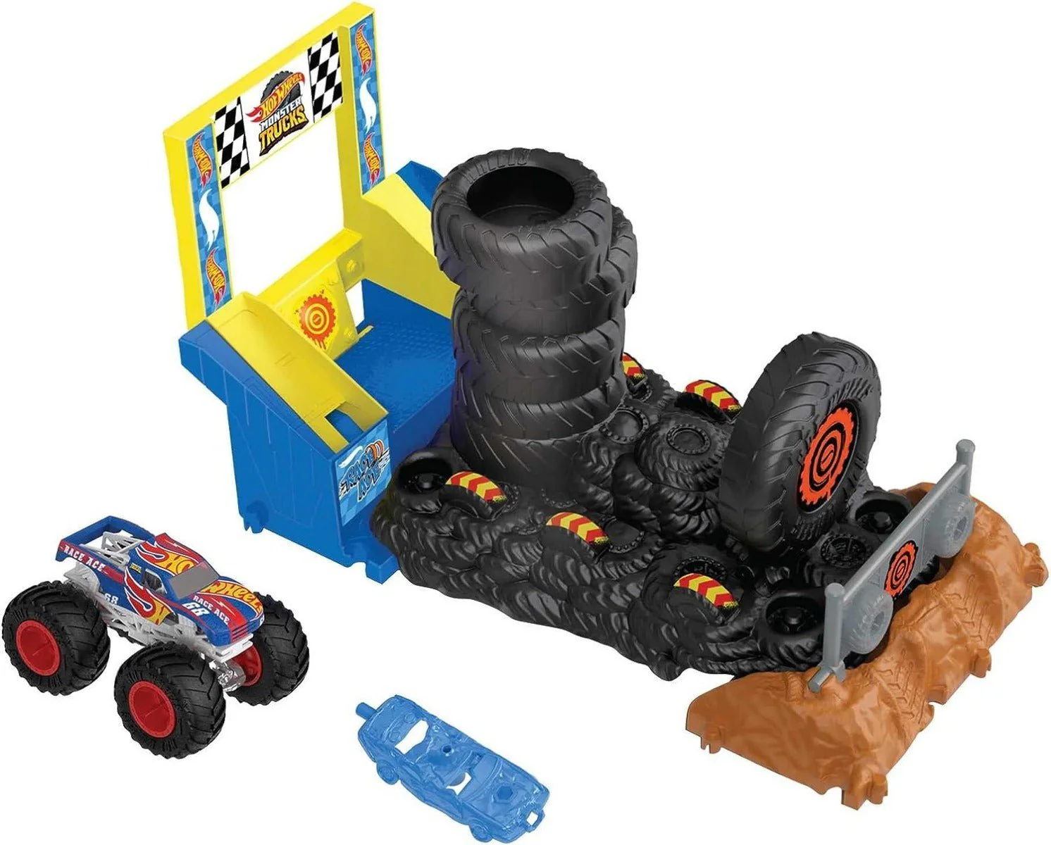 Hot Wheels Monster Trucks Arena Smashers - Smash Race Challenge HNB89/HNB87 - Image 2