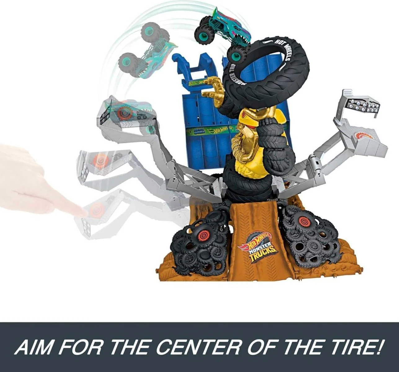 Hot Wheels Monster Trucks Arena World Championship Playset HPN71 - Image 4