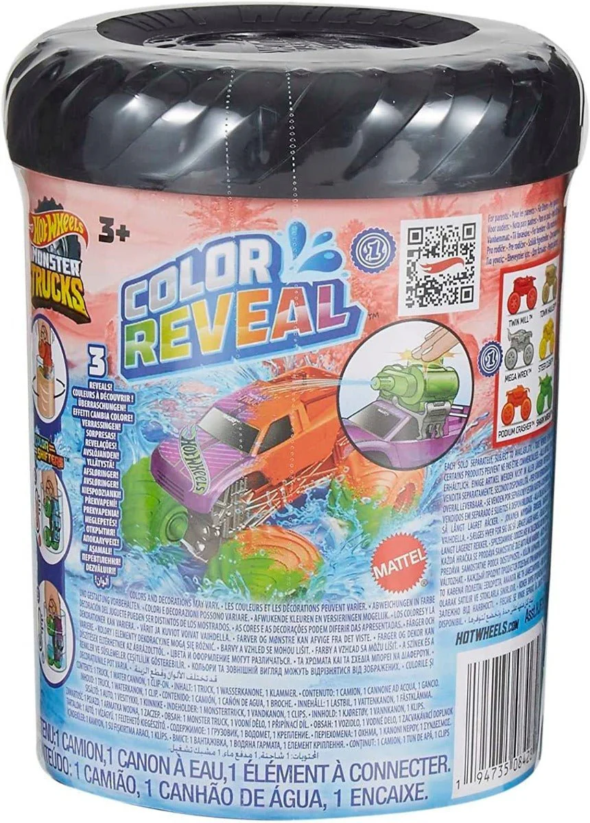 Hot Wheels Monster Trucks Color Reveal Vehicle HJF39