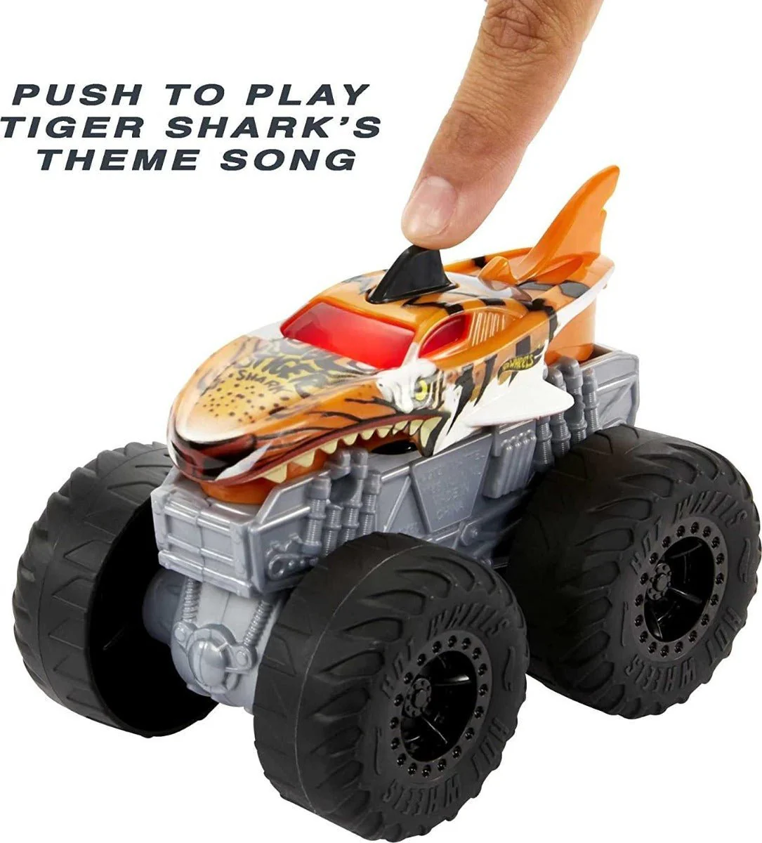 Hot Wheels Monster Trucks Roarin' Wreckers Tiger Shark HDX62/HDX60 - Image 2