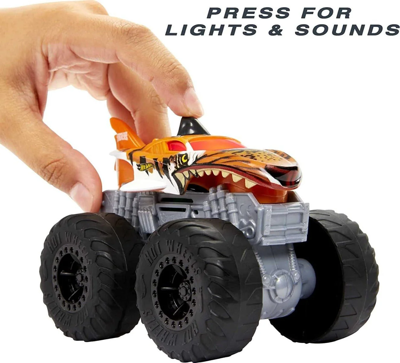 Hot Wheels Monster Trucks Roarin' Wreckers Tiger Shark HDX62/HDX60 - Image 5