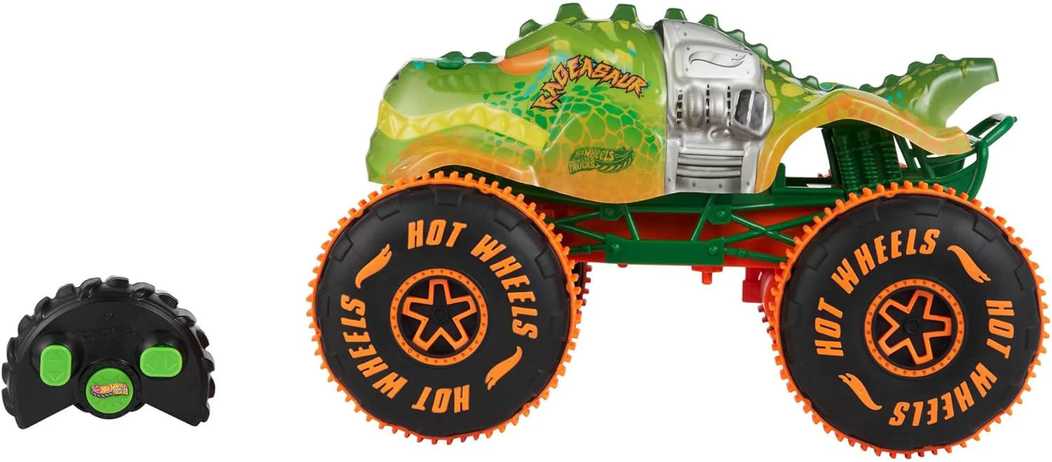 Hot Wheels RC Monster Trucks Sharks vs Dinos 1:15 Scale JBH03 - Image 3