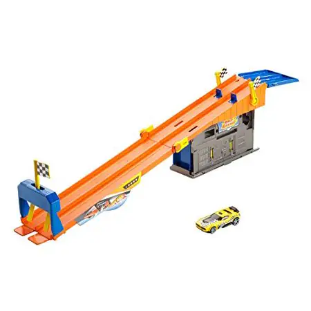 Hot Wheels Rooftop Race Garage Action Set DRB29