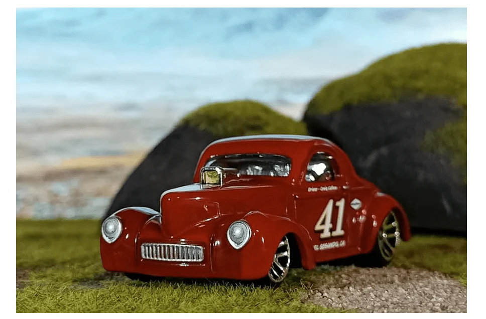 Hot Wheels Silver Series Salt Flat Racers 1941 Willys HRT81/JBY83 - Image 2