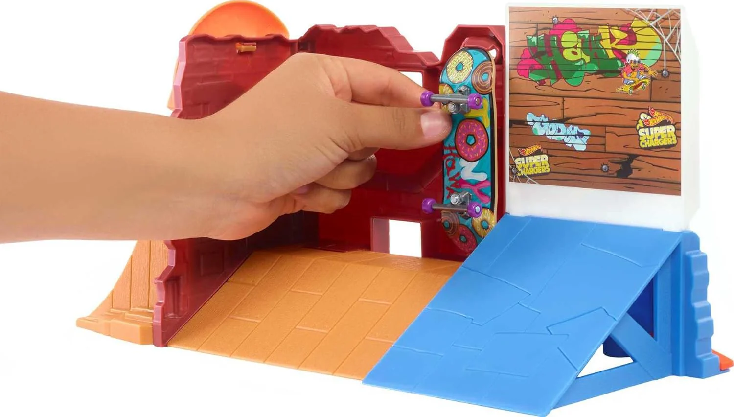 Hot Wheels Skate Fingerboard Donut Skatepark HGT92/HGT91 - Image 3