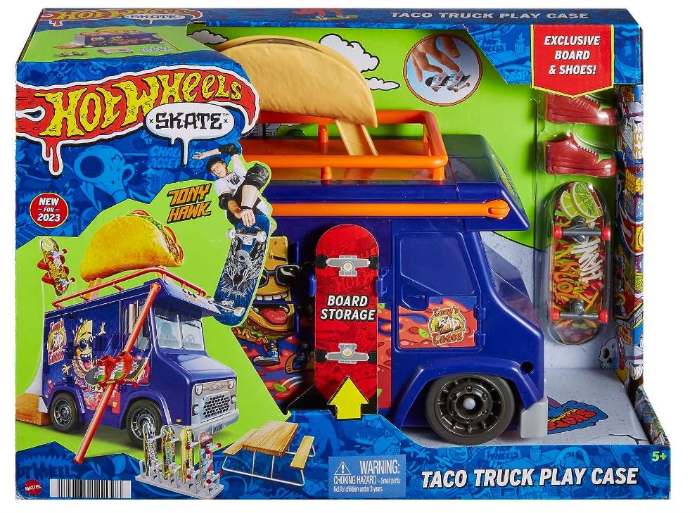 Hot Wheels Skate Taco Truck Play Case HMK00 - Image 5