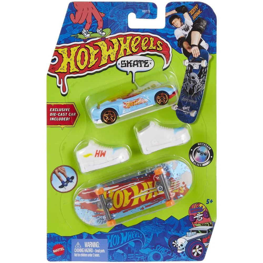 Hot Wheels Skate Tony Hawk Gazella GT Car And Fingerboard HGT76/HGT71