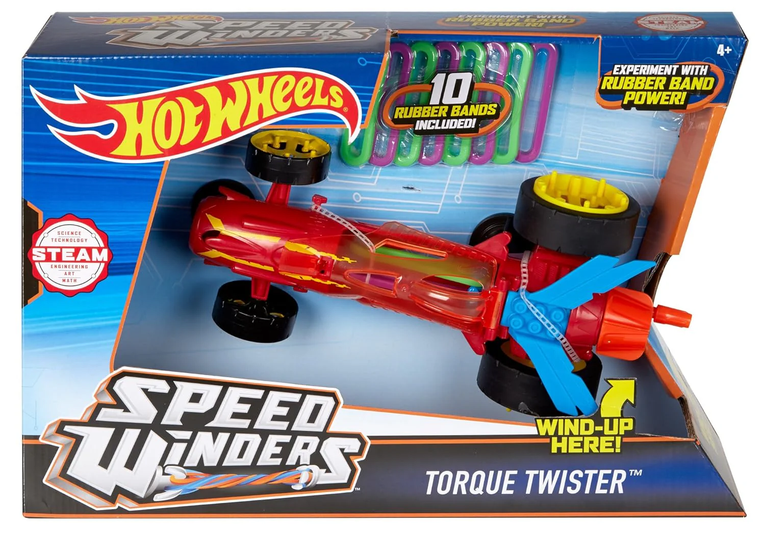 Hot Wheels Speed Winders Torque Twister Vehicle Red DPB63 - Image 8
