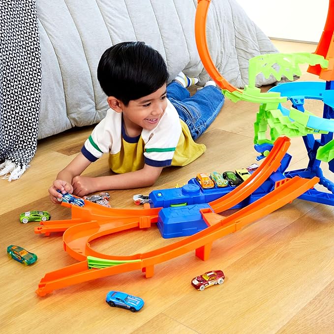 Hot Wheels Stunt Tracks Mid-Air Crash JFD12 - Image 2