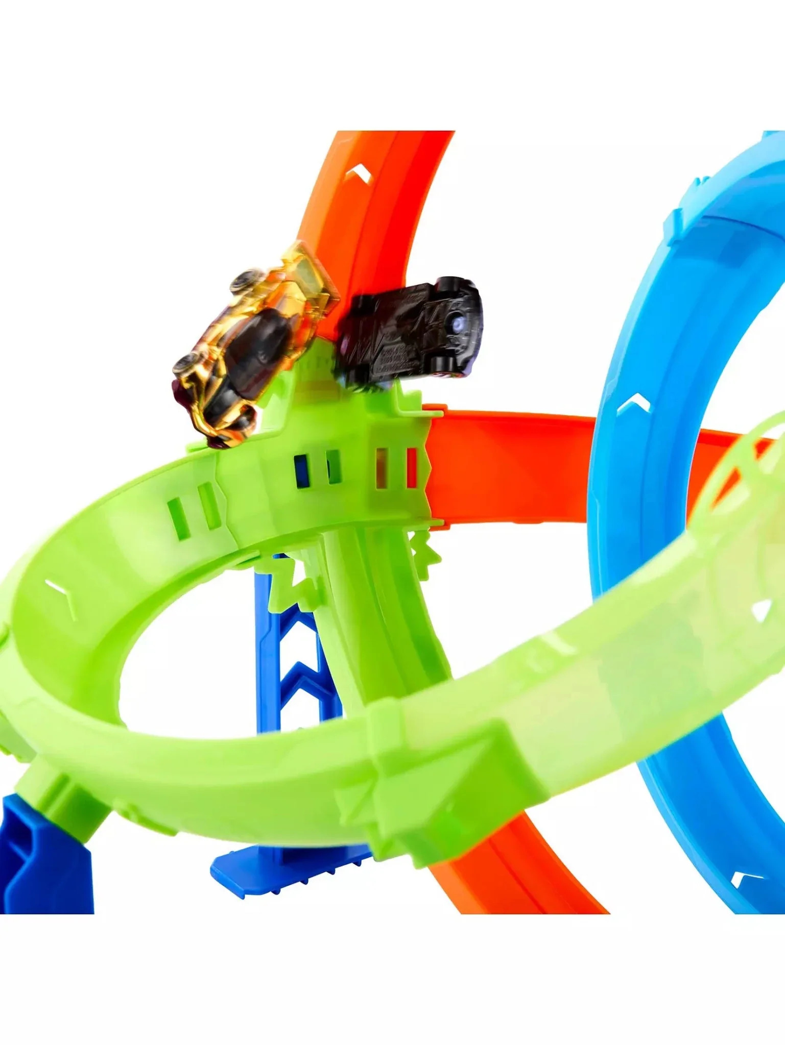 Hot Wheels Stunt Tracks Rapid Launch Cyclone Track Set JHK73 - Image 4