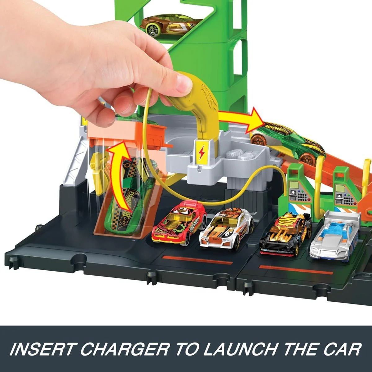 Hot Wheels Super Recharge Fuel Station Playset HTN79 - Image 4