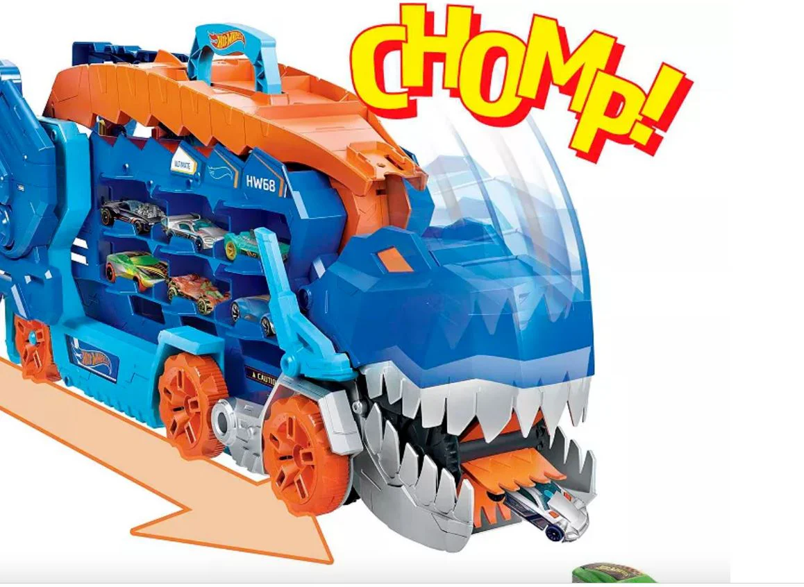 Hot Wheels Transforming City T-Rex Ultimate Hauler HNG50