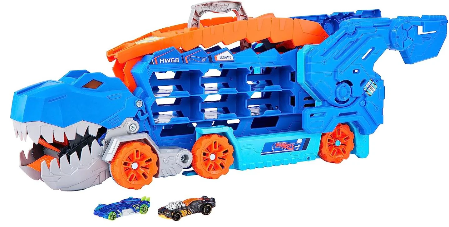 Hot Wheels Transforming City T-Rex Ultimate Hauler HNG50 - Image 3