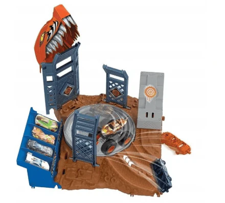 Hotwheels Monster Trucks Arena Smashers - Tiger Shark Spin-Out Challenge HNB93/HNB92 - Image 2