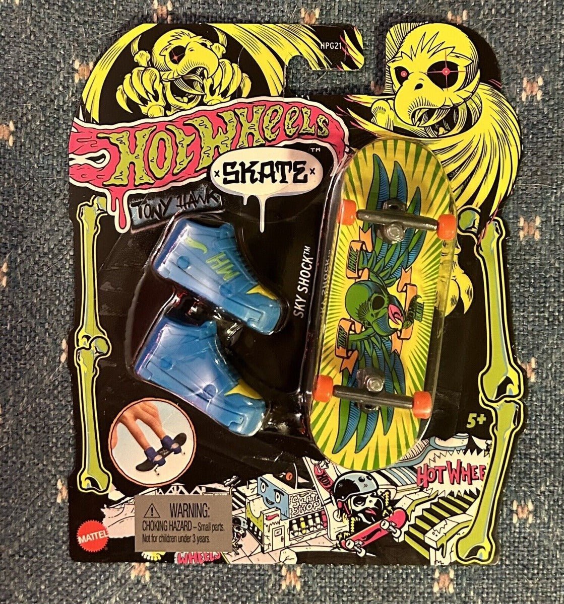 Hotwheels Skates Neon Bones Tony Hawk - Sky Shock