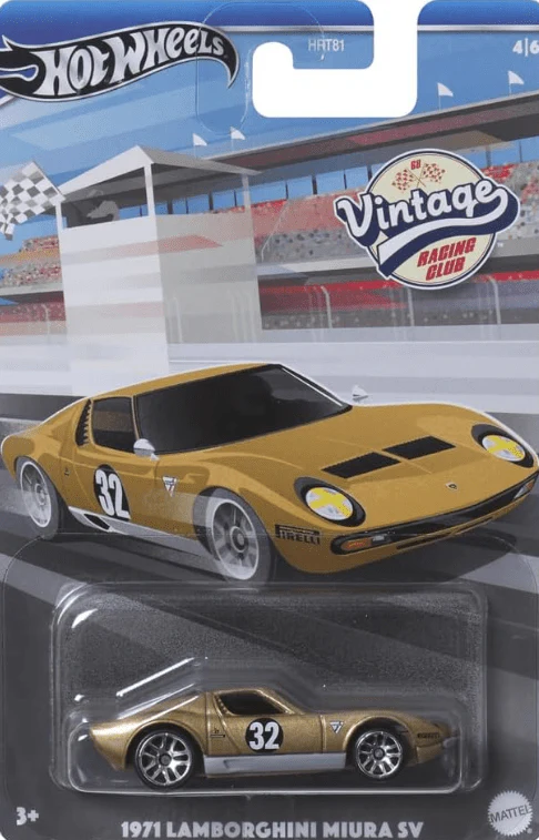 Hotwheels Themed Vintage 1971 Lamborghini Mura SV Diecast Car HRV03/HRT81 - Image 3