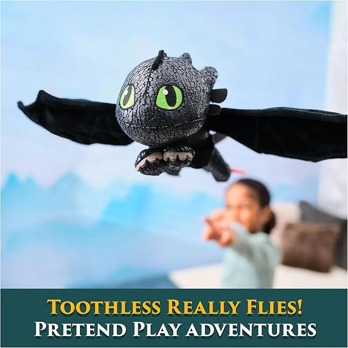 How To Train Your Dragon Feature Plush Toothless 12-Inch 6072913 - Image 8