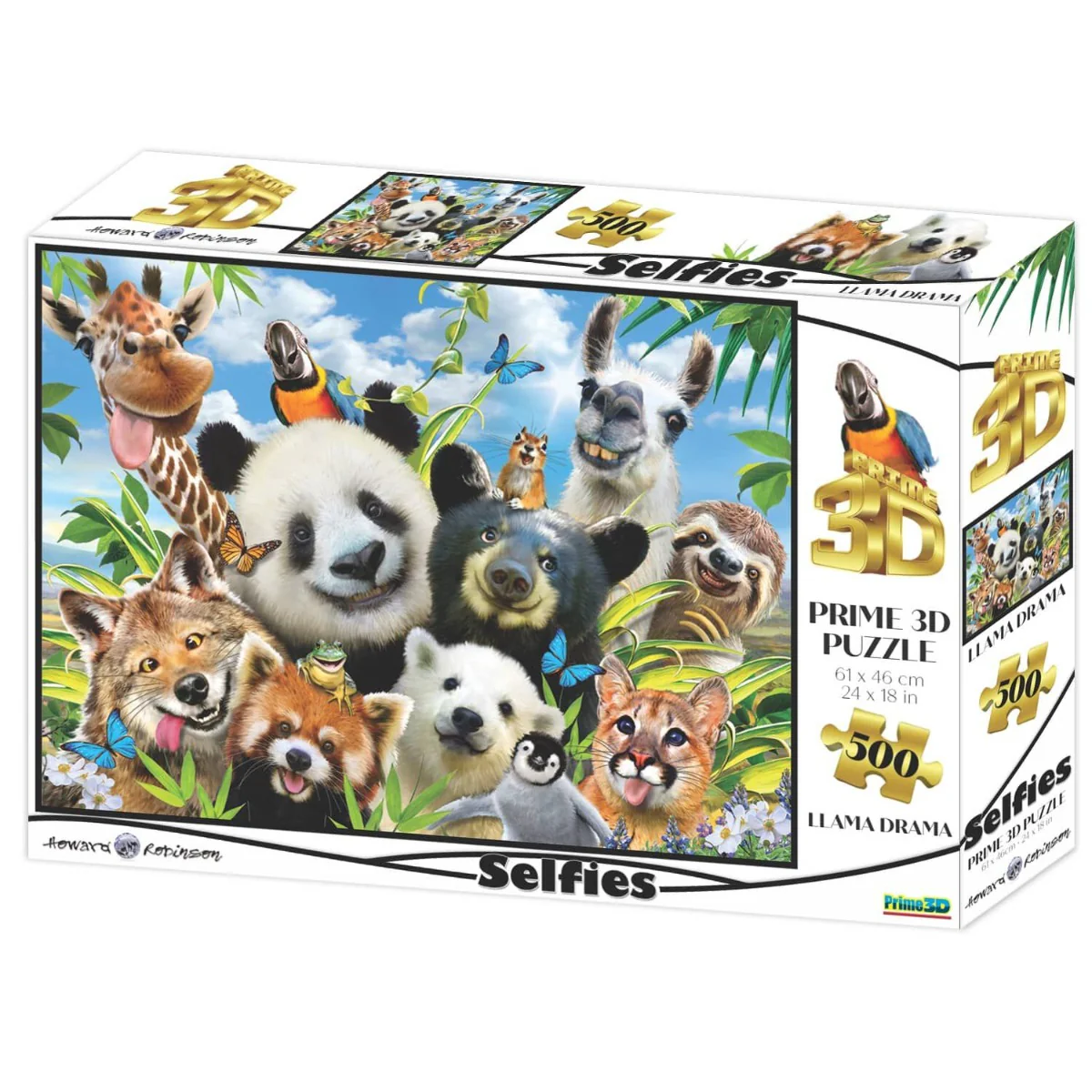 Howard Robinson Selfies Llama Drama Selfie Puzzle 500 Pieces
