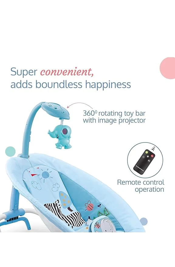 Hu-Baby Rhythic Rocker Chair Blue B2118/69851 - Image 2