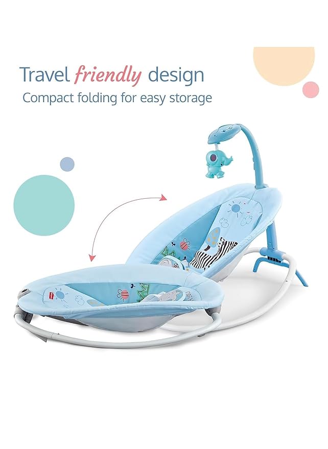Hu-Baby Rhythic Rocker Chair Blue B2118/69851 - Image 3