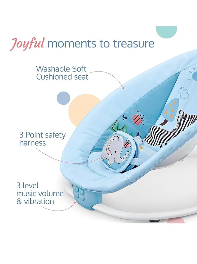 Hu-Baby Rhythic Rocker Chair Blue B2118/69851 - Image 4