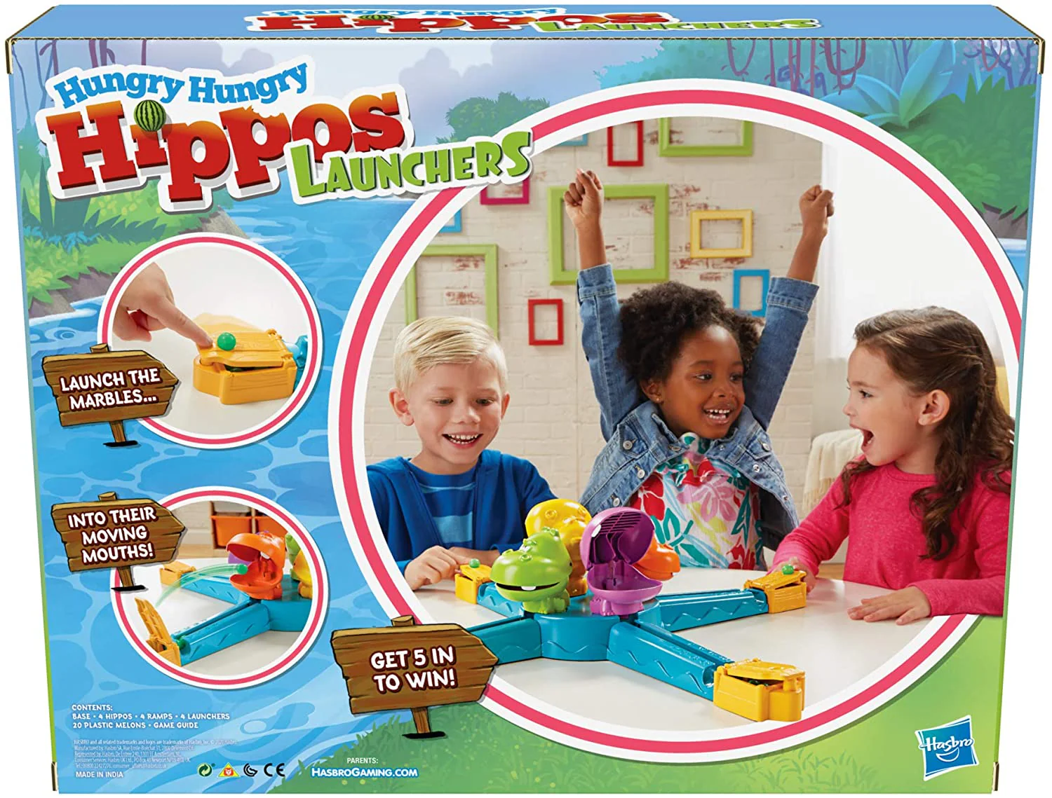 Hungry Hungry Hippos Launchers Game E9707 - Image 5