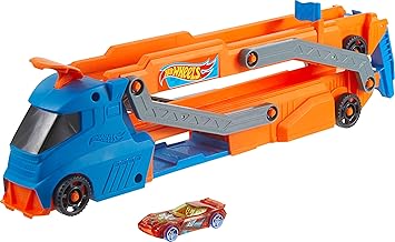 [HYT83] Hot Wheels City Speed Track Transporter Playset – 1:64 Scale Vehicles – Mattel - Image 3
