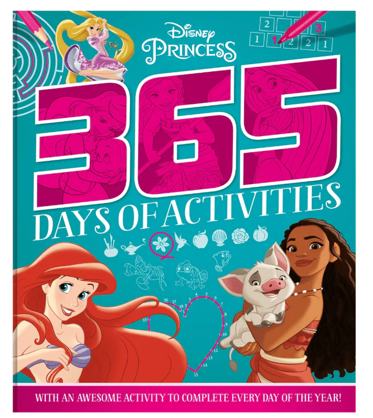 Igloo Books Disney Princess 365 Puzzles & Activities 36286