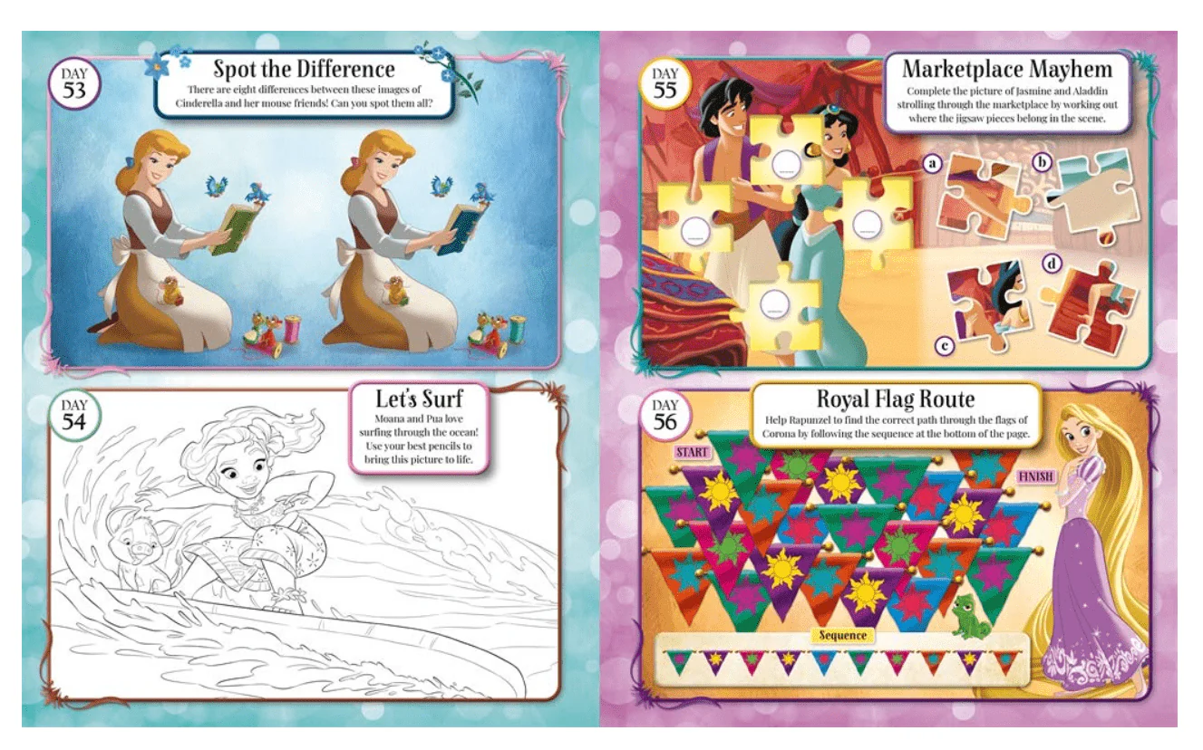 Igloo Books Disney Princess 365 Puzzles & Activities 36286 - Image 2