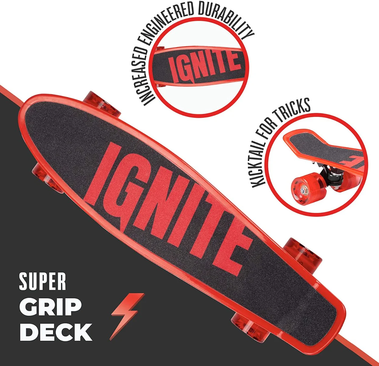 Ignite Tyro Skateboard Combo Pack Red IGN-COM-TYR-RED - Image 3