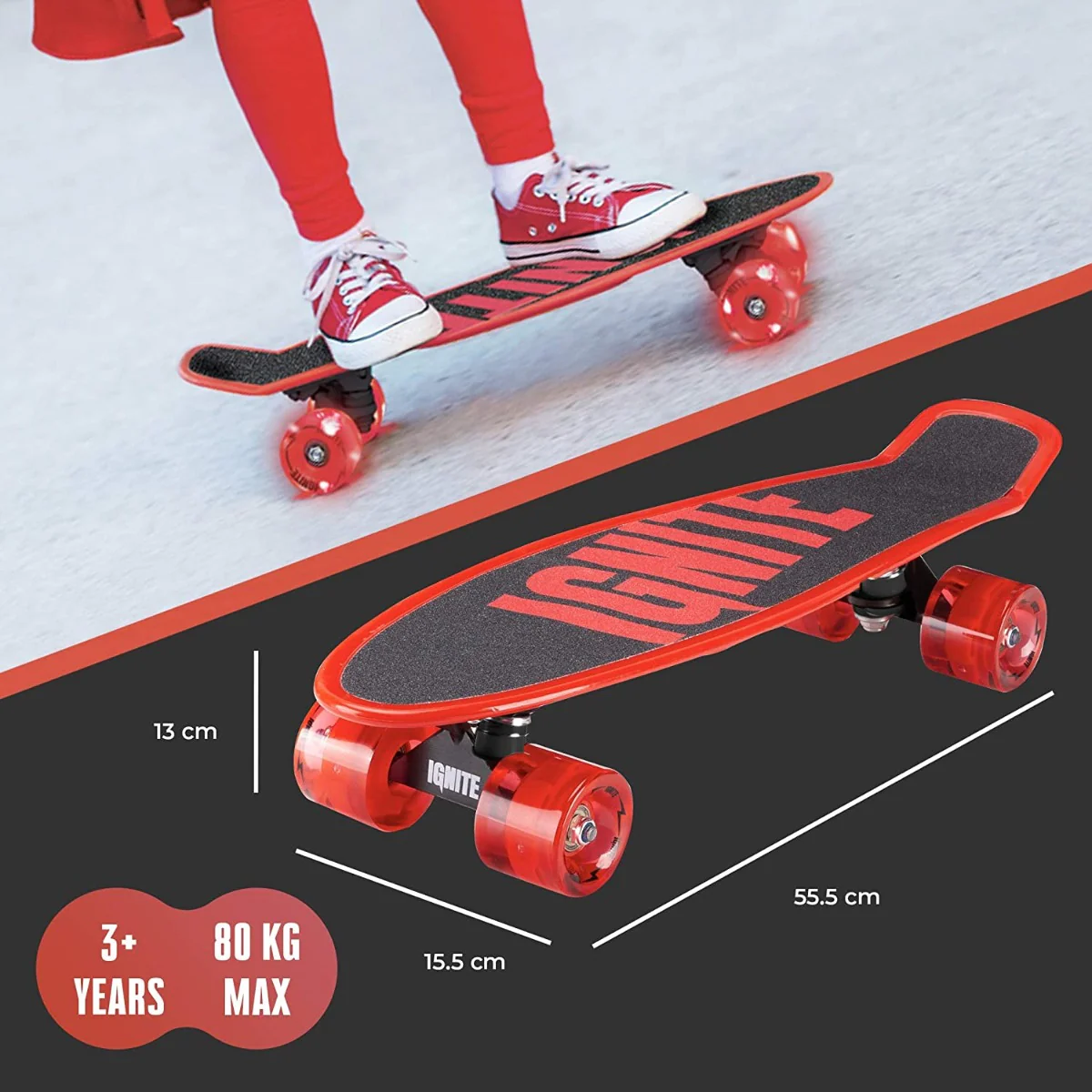 Ignite Tyro Skateboard Combo Pack Red IGN-COM-TYR-RED - Image 6