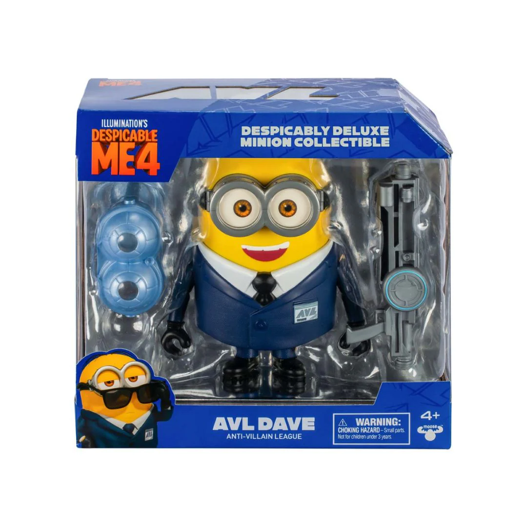 Illuminations Despicable Me 4 Deluxe Minion Figure - AVL Dave 59298 - Image 5