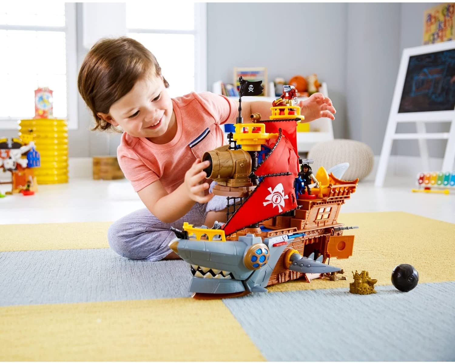 Imaginext Shark Bite Pirate Ship DHH61 - Image 4