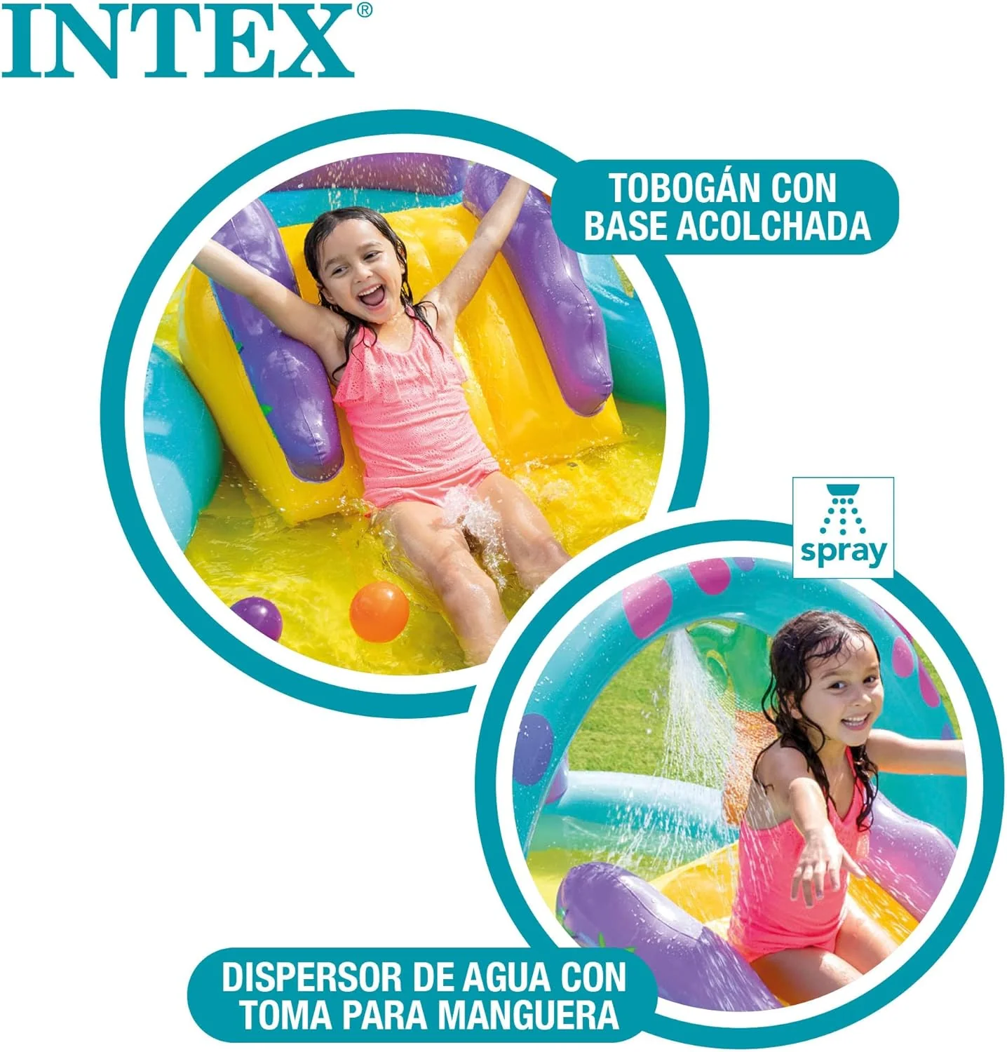 Intex Dinoland Inflatable Play Center – Dinosaur-Themed Water Pool with Slide & Sprayer (Model 57135) - Image 6