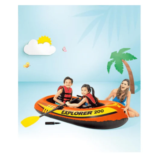 Intex Explorer 200 Inflatable Boat with Paddle 185x94x41cm - Image 5