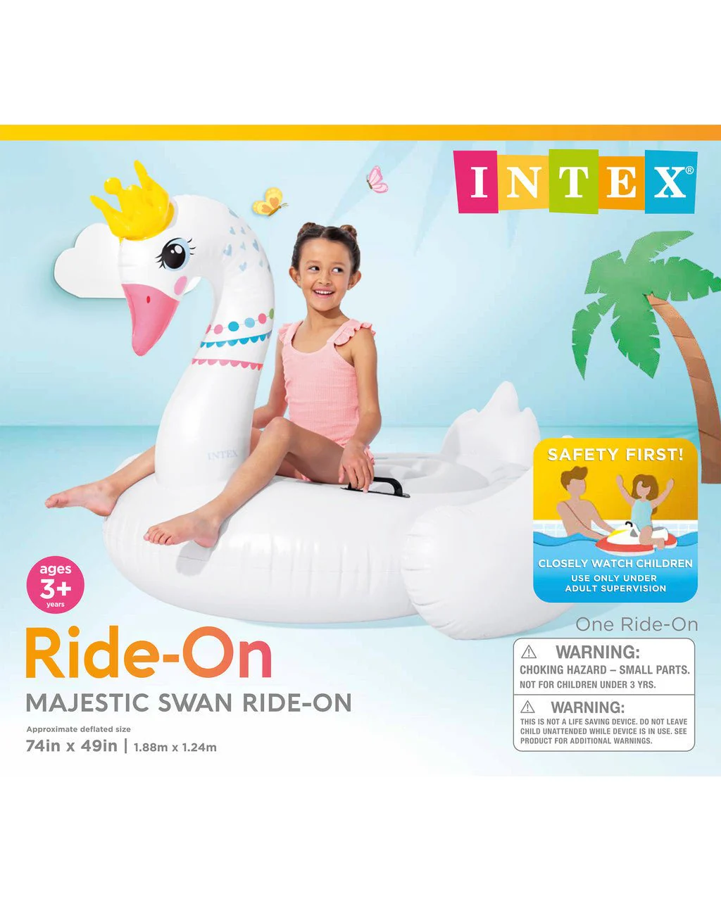 Intex Majestic Swan Ride-on 57562 - Image 3